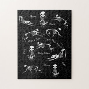 Cat skeleton puzzle