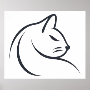  Cat sketch  Poster