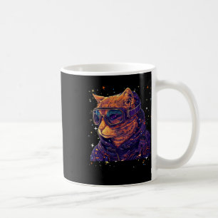Cat Ski Snowboard Goggles Funny Skiing Snowboardin Coffee Mug