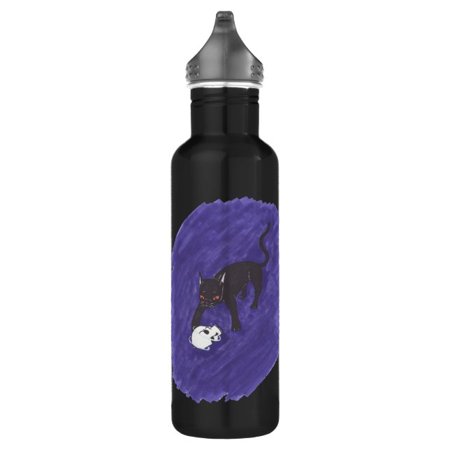Cat & Skull 710 Ml Water Bottle (Right)