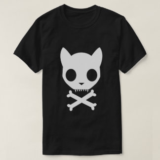 Cat Skull and Crossbones T-Shirt