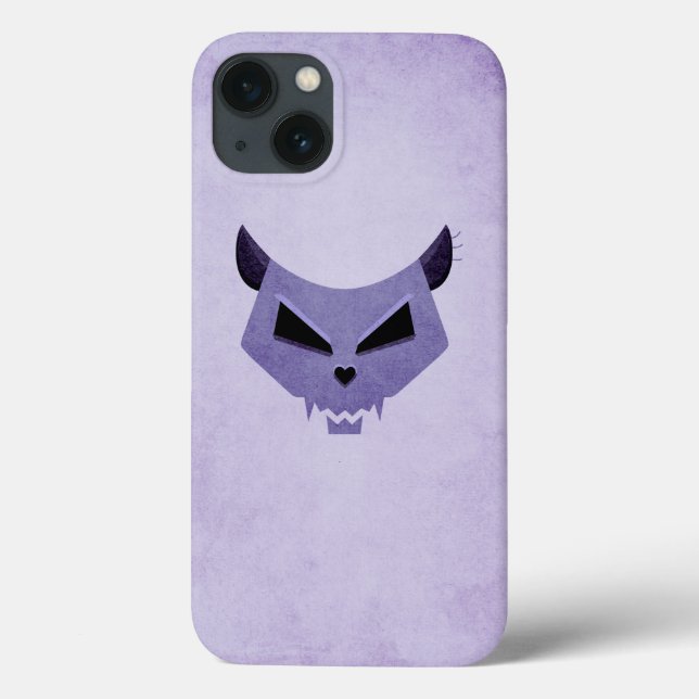 Cat Skull Creepy Gothic Case-Mate iPhone Case (Back)