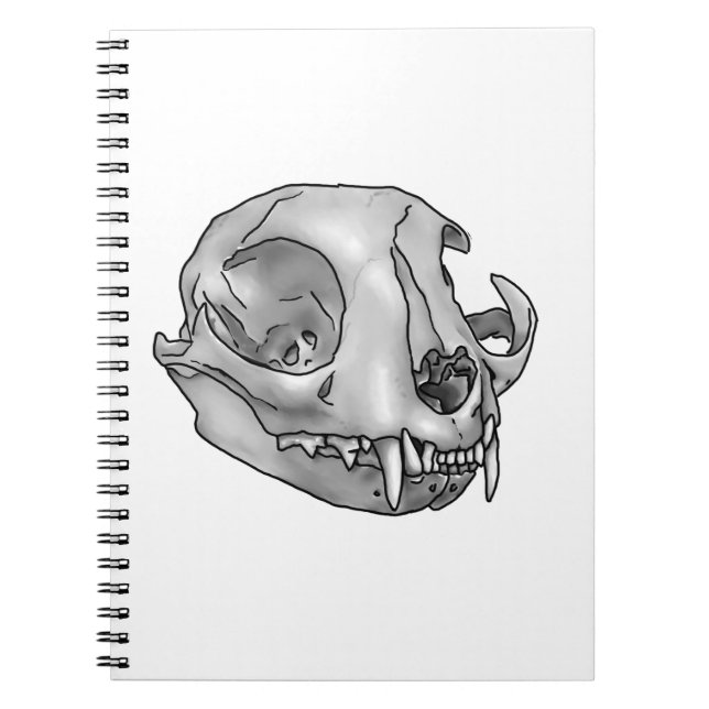 cat skull notebook (Front)