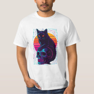 Cat & Skull Shirt – Abstract Streetwear