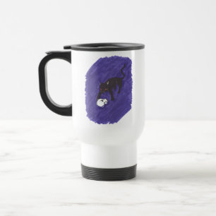 Cat & Skull Travel Mug