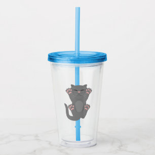 Cat Sleeping Acrylic Tumbler