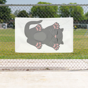 Cat Sleeping Banner