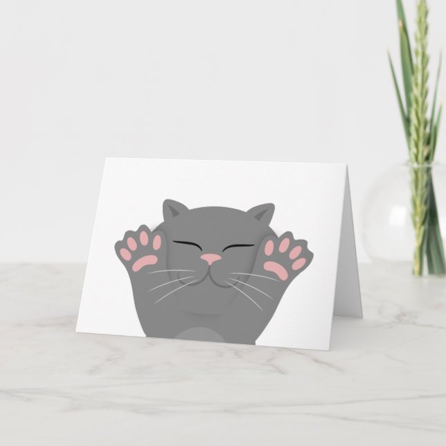 Cat Sleeping Card (Front)