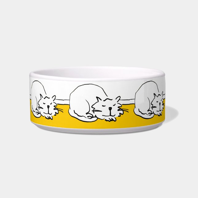 Cat Sleeping Design Bowl (Front)