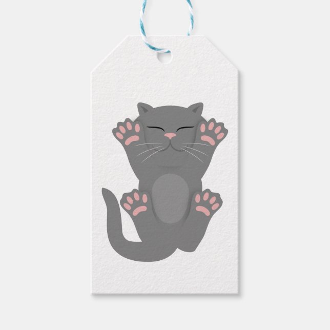 Cat Sleeping Gift Tags (Front)