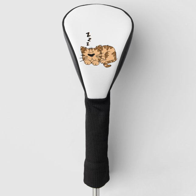 Cat Sleeping  Golf Head Cover (Front)