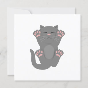 Cat Sleeping Invitation