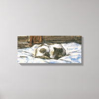 Cat Sleeping on a Bed by Claude Monet