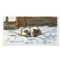 Cat Sleeping on a Bed by Claude Monet