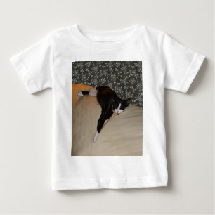 Cat Sleeping on top of Couch Infant T-Shirt