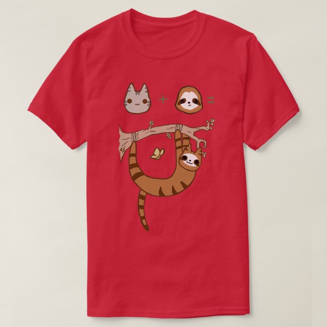 Cat sloth cath T-Shirt (Design Front)