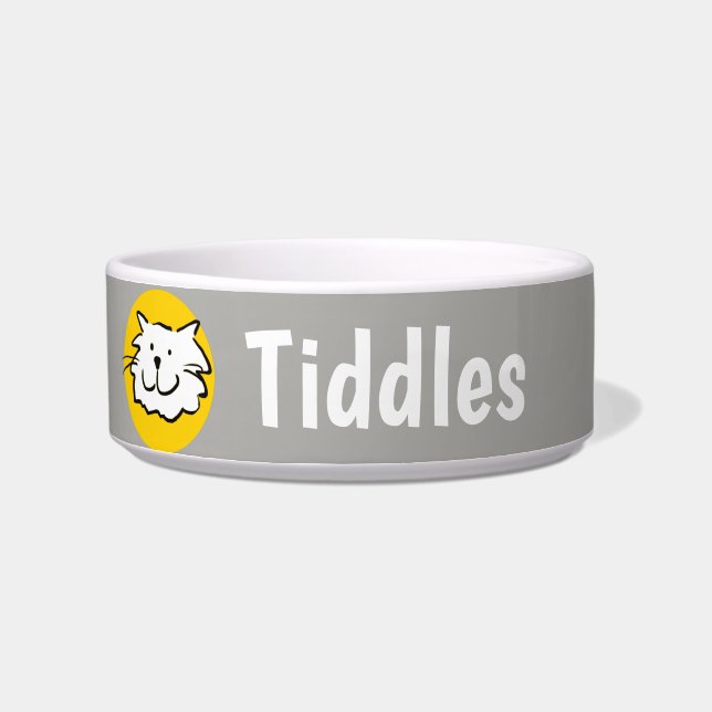 Cat Smiling Design Bowl (Left)