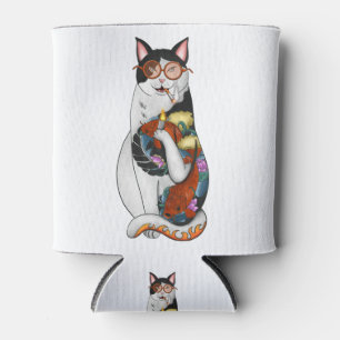 cat smoking can cooler