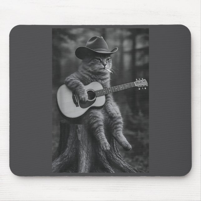 Cat Smoking Cigarette Racoon Ossum Funny Meme Cowb Mouse Mat (Front)