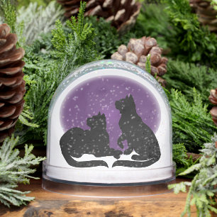 Cat Snow Globe Personalized Cat Lover Snow Globe