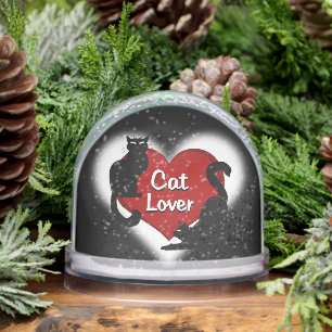 Cat Snow Globe Personalized Cat Lover Snow Globe