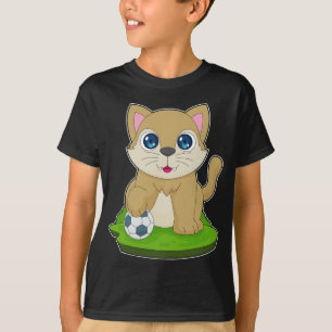 Cat Soccer player Soccer T-Shirt