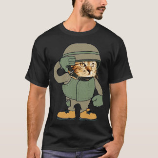 Cat Soldier I Love My Cat 1 T-Shirt