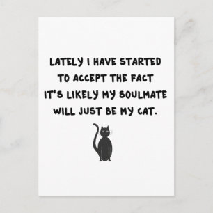 Cat Soulmate Postcard