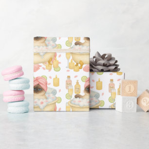 Cat SPA Birthday Party for Siamese Cat lovers Wrapping Paper