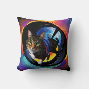 Cat Space Traveller Cushion