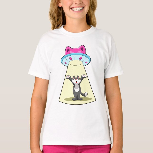 Cat Spaceship T-Shirt (Front)