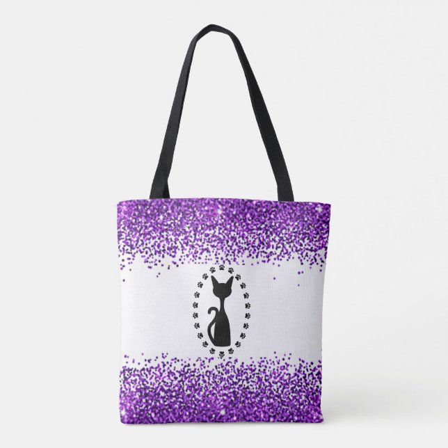 Cat Sparkle Tote bag! (Back)