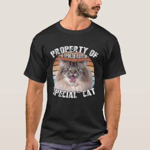 Cat Special Property Vintage Eighties Style Cat Re T-Shirt