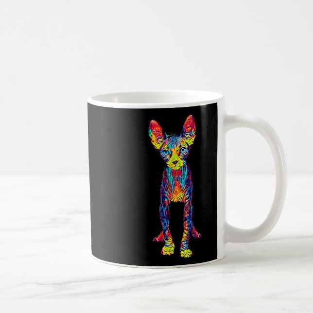 Cat Sphynx Funny Cat Lover Gifts For Men  Coffee Mug (Right)