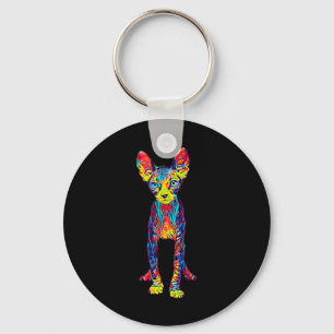 Cat Sphynx Funny Cat Lover Gifts For Men Key Ring