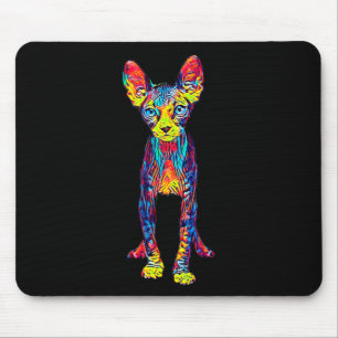 Cat Sphynx Funny Cat Lover Gifts For Men Mouse Mat