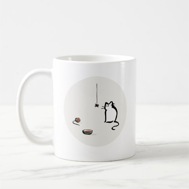 Cat & Spider Mug (Left)