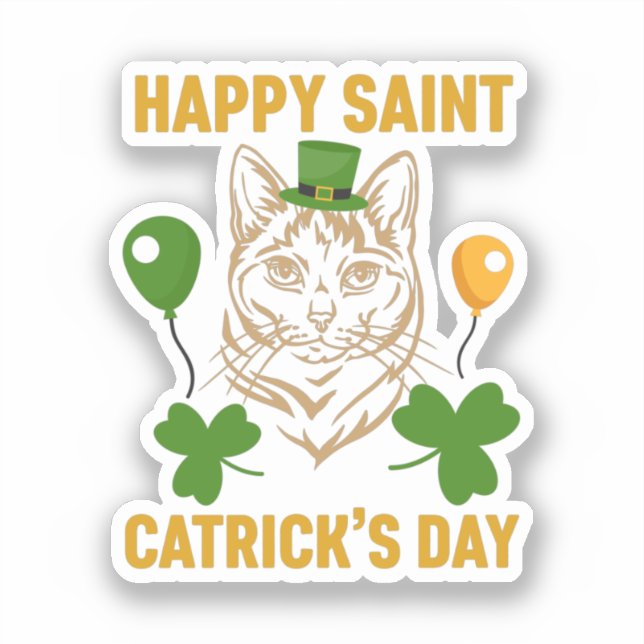Cat St. Patrick's Day for Cat Lover (Front)
