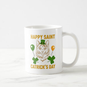 Cat St. Patrick's Day for Cat Lover Coffee Mug