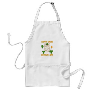 Cat St. Patrick's Day for Cat Lover Standard Apron
