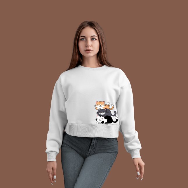 Cat Stack Hoodie - "Stacked Kittens" (Creator Uploaded)