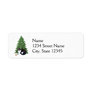 Cat Star Tree Address Labels