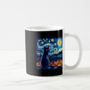Cat Starry Night Van Gogh Cat For Cat Lover Cat Da Coffee Mug