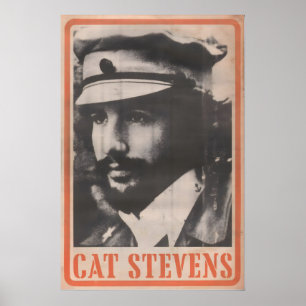 CAT STEVENS Poster Yusuf Islam - 1974 original NME