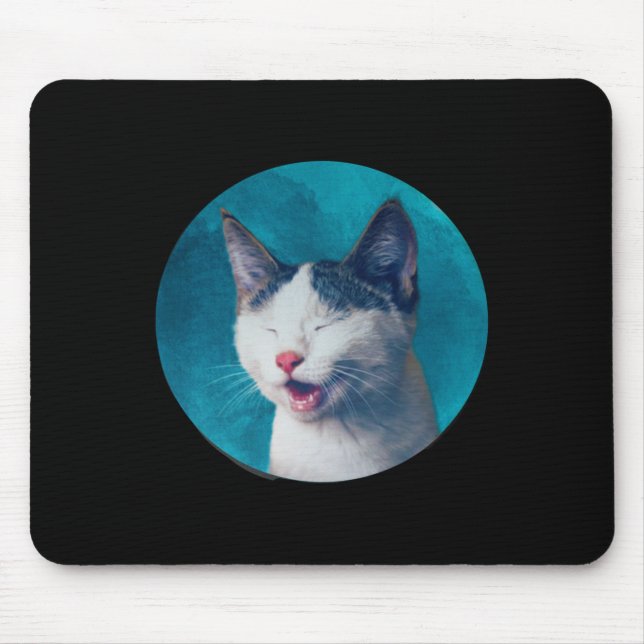 Cat Sticker  Mouse Mat (Front)