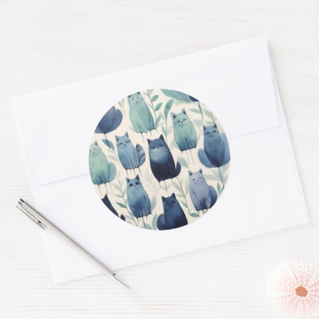 Cat Sticker Set Purr-fect for Gifts & Crafts (Envelope)