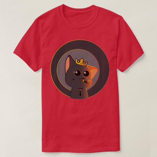 cat sticker T-Shirt (Design Front)