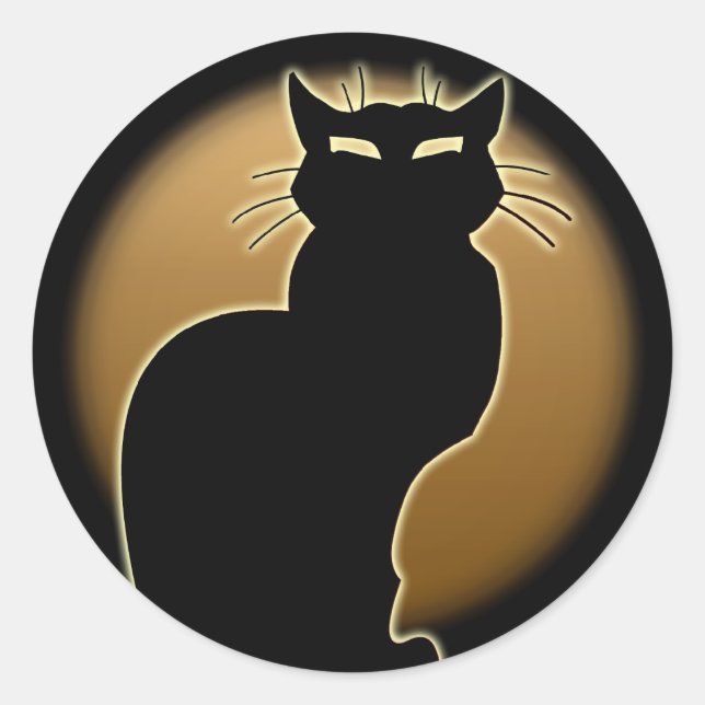 Cat Stickers Fun Halloween Cat Stickers Cat Lover (Front)