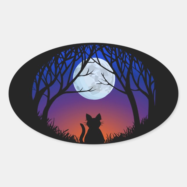 Cat Stickers Fun Halloween Cat Stickers Cat Lover (Front)