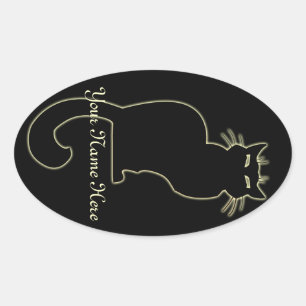 Cat Stickers Personalised Cat Stickers Cat Lover